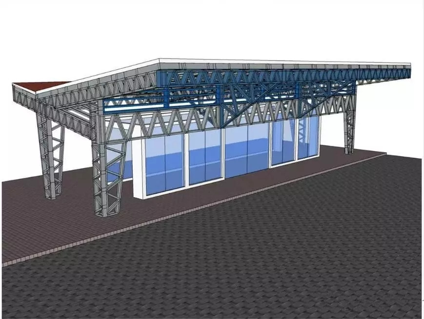BRT Buss Station Frame Build