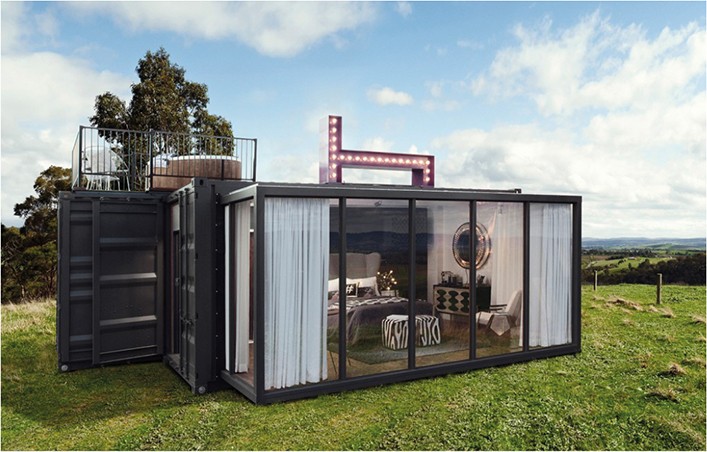 Holiday House container , Prefabricated modular shipping container homes