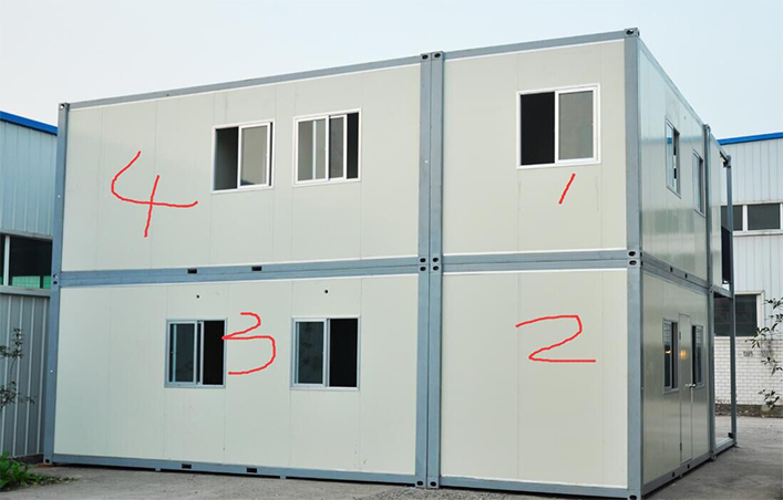 2 story prefabricated container home