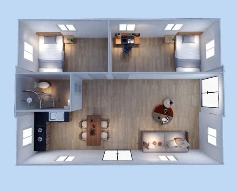 How Many Rooms and Living Areas Can Fit Inside a 40-Foot Shipping Container