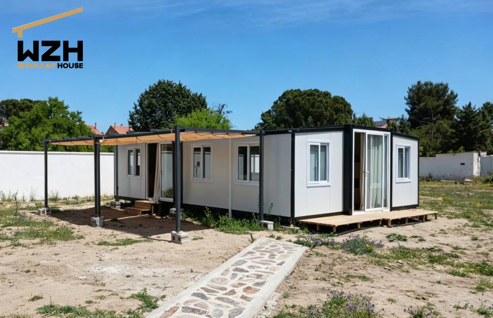 Spanish Backyard 30-Foot Expandable Container Home Project