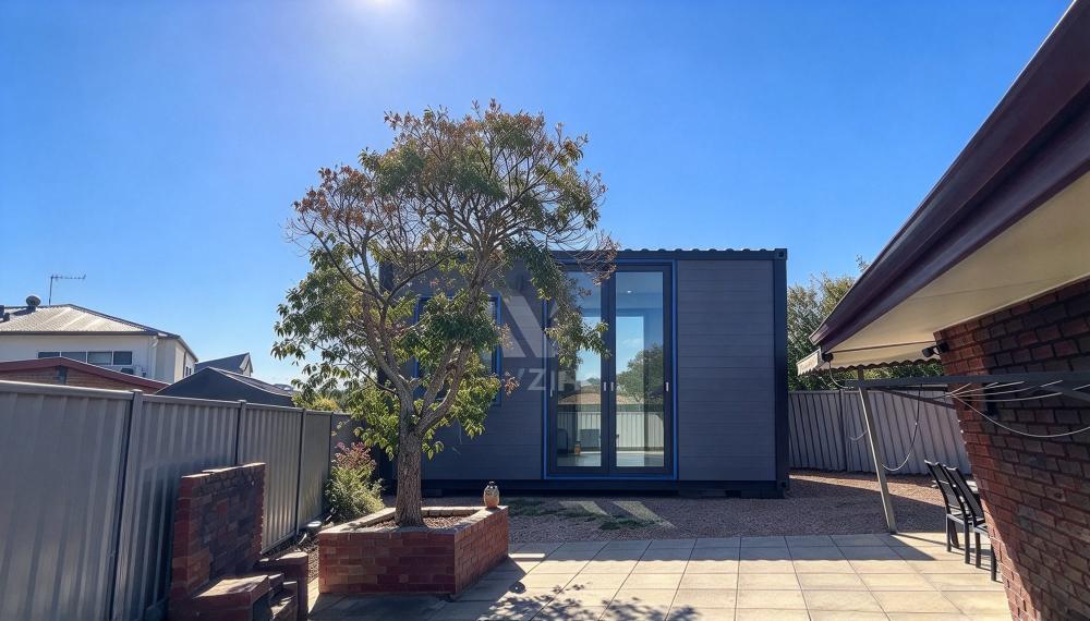 New Zealand 20ft Side-Opening Container House Backyard Project